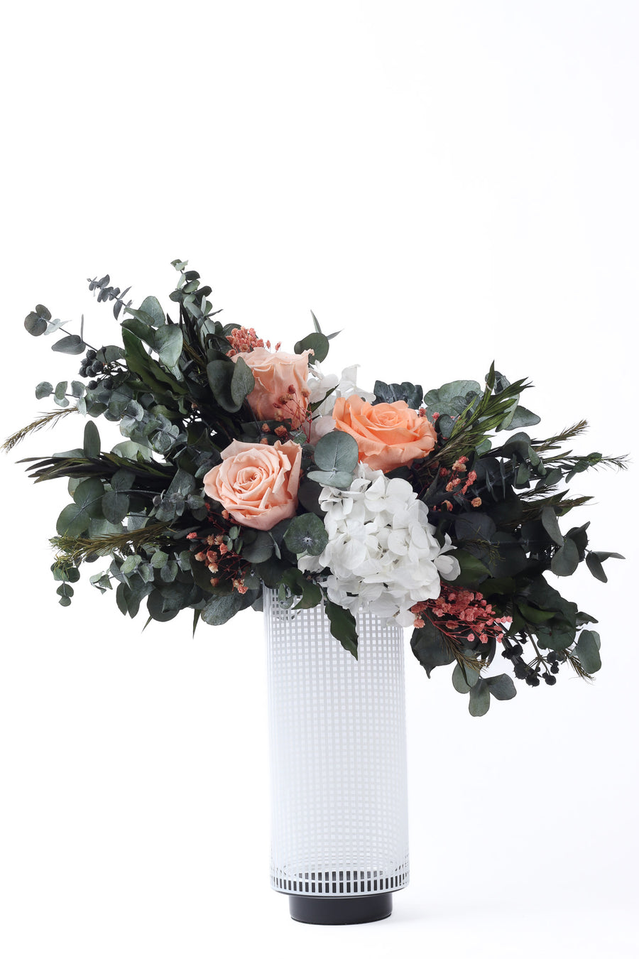 Roses White Flowers Vase | Flowers Vase | Washi Bloom